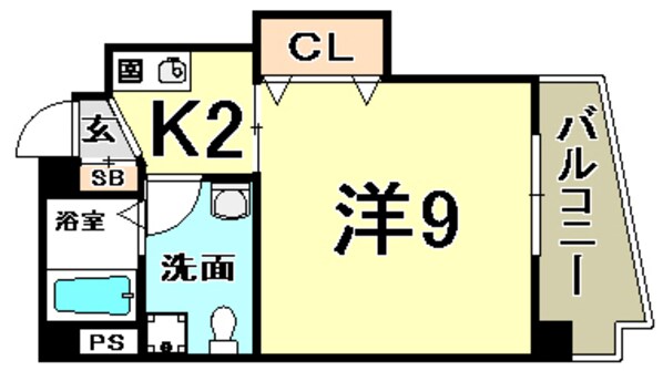 ポルト新神戸の物件間取画像